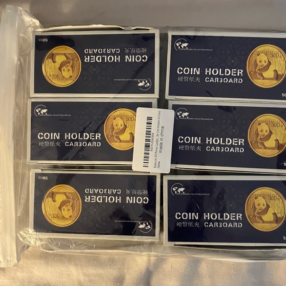 Gold Coin Holder Set